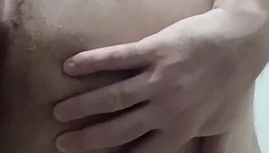 Putting the Blue Dildo in the Ass