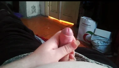 Masturbating