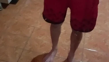 Boy in Red Shorts