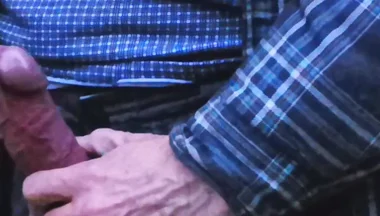 Big Uncut Cock Wanking and Cumming for the Neighbours Again - Rockardglans