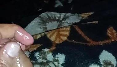 Cock Massage:- Desi Boy Massage His Huge Cock and Masturbation