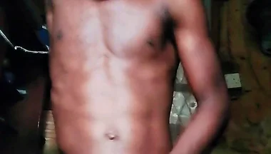 African Boy Jerking off at Home