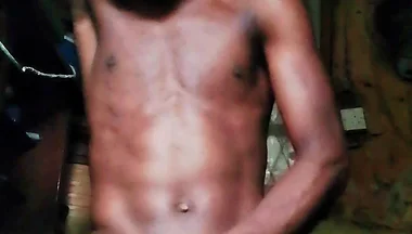 African Boy Jerking off at Home