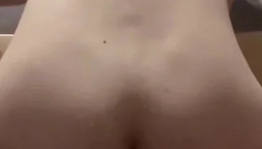 Hude Dildo Riding- 9 Inch Dick Tears Twinks Ass. Horny Moaning, Masked and with Tight Asshole