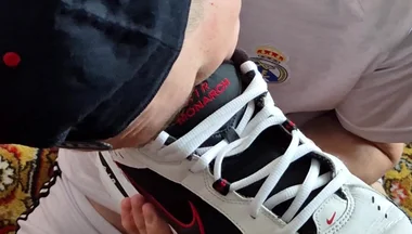 Licks Cum From Nike's Sneakers