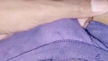 Slim and Skinny Sissy Femboy Masturbating in Sister's Pantie