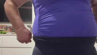 Cock and Ball Bondage with Nipple Clamps Crossdress and Butt Plug Part 2