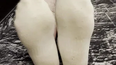 Coach Karl's Feet in His White Socks [8893]