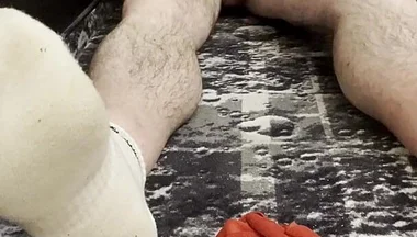 Coach Karl Feet White Socks and Bare Balls [5834]