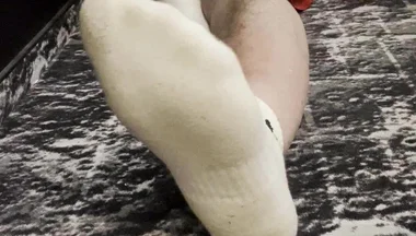 Coach Karl's Feet in His White Socks [8893]