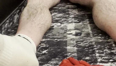 Coach Karl Feet White Socks and Bare Balls [5834]