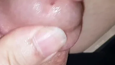 Dani Leg Fountain Cum on Tan Pantyhose