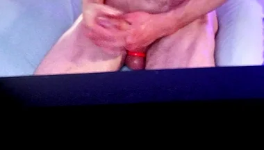 Nice Mood Setting as I Sit Back so You Can See My Balls and Bust at End