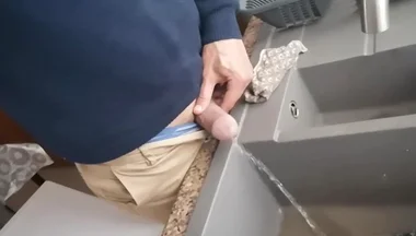 Pissing Into My Kitchen Sink
