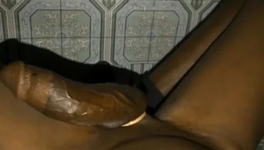 Rubbing Squeezing My Big Balls Stroking My BBC