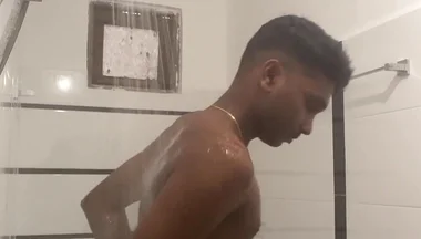 Sri Lankan Teen Boy Showered