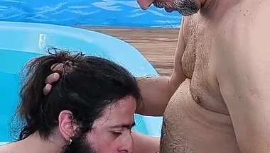 I Caught It in the Act My Stepfather Making Out with His Friend in the Pool