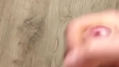 Morning Handjob and Cum on the Table