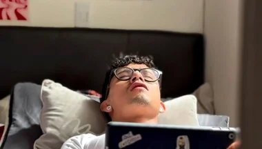 Colombian Masturbating! While Watching Porn on His Tablet
