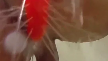Using a Shower Spray Dildo