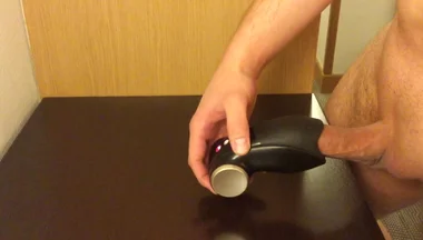 Triple Cumshot in My Hotel Room Using Fun Factory Glans Vibrator