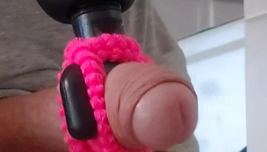 A Massage Toy Milks My Cock to a Pulsating Orgasm
