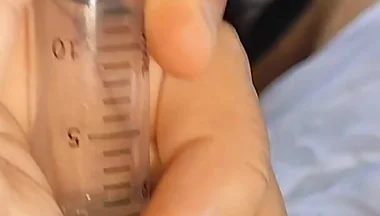 First Hardcore Cum Extraction in Syringe Part 1