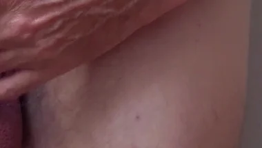 Naked Close up Uncut Cock Slow Masturbation Session, Drooling Creamy Cum on Desk - Rockard Stepdaddy