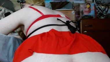 Fat Sissy Pig Playing on the Floor Like It Should Be
