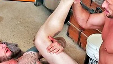 Tattooed Teddy Bryce Barebacked By Myles Landon