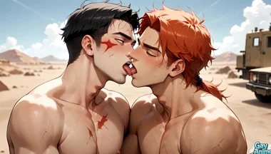 Unleash the Gay Muscle Cumshot Storm in the Desert - the Greatest and Hottest XXX!