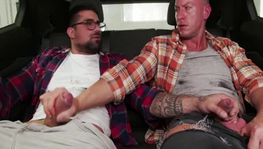 Two Guys And Masturbate Before Going On A Camping Trip, With Dudes Only! But The Horny Fuckers Take It One Step Further And Try Gay Sex! - Ryan Bones And Cam Crawford