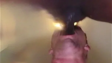 Big Dan Gags Sucking My Dick