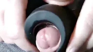 Masturbation Cumming Once. Male Masturbator