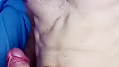 The guy really wants to excite you and jerks off his big cock 2 videos