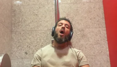 Jerking off in the Airport