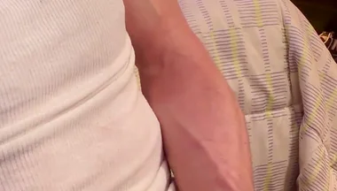 Watch as I Jerk off with Beater on Bust Big Close up of It