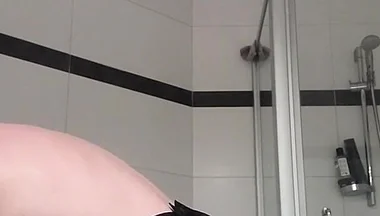 Straight Boy in Black Sexy Lingerie