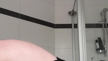 Straight Boy in Black Sexy Lingerie