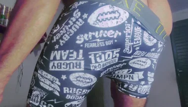 Gray Boxer and White Socks (video 1)