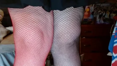 Fat Crossdressing Sissy gets low while dancing