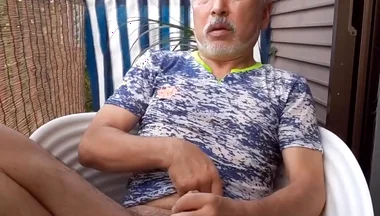 Masturbating on the Balcony