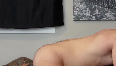 Gym Buddy Fuck with Hairy Otter