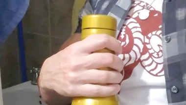 Fucking Fleshlight Clothed!