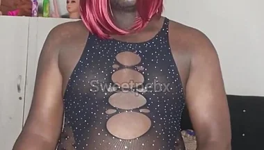 Jerking off My Dick with My Lingerie