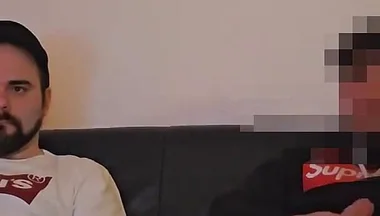 Straight Turkish Buddy First Time Seduced to a Mutual Jerkoff and Blowjob by a Guy