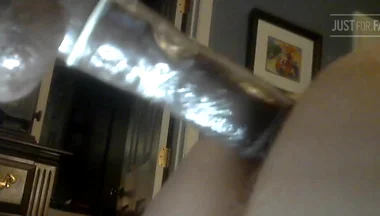 My Ass Gets Fucked by Thrusting Dildo