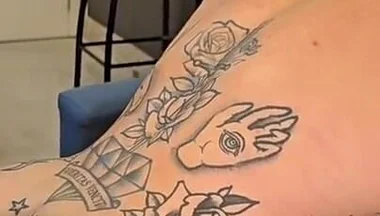 Big Tattooed Guy with a Tight Ass