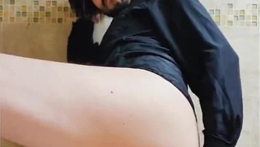 Dildo Fucking My Ass in a Bathroom