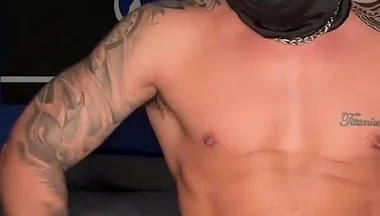 Masked Jerking off, Masked Masturbation Until Cum Huge Cumshot ortizjona